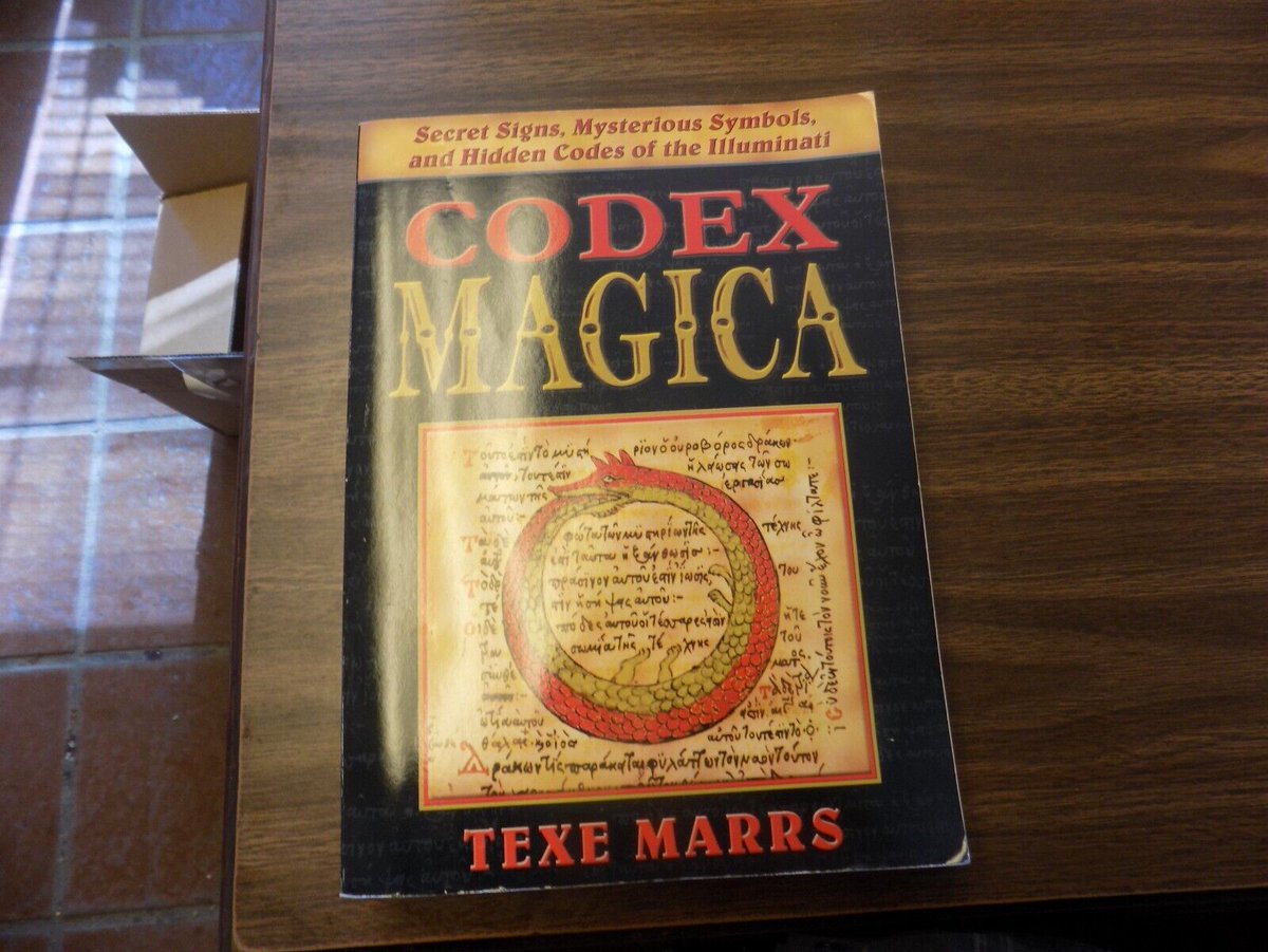 rabbitholebot's tweet photo. Codex Magica is the most PROLIFIC and thoroughly-researched reference book published on the hidden world of the occult and secret societies. A voluminous book containing a wealth of extensively sourced information. A must read for anyone in the know: https://t.co/E2lEO7ZVhj #ad https://t.co/BY1xp9K1N6