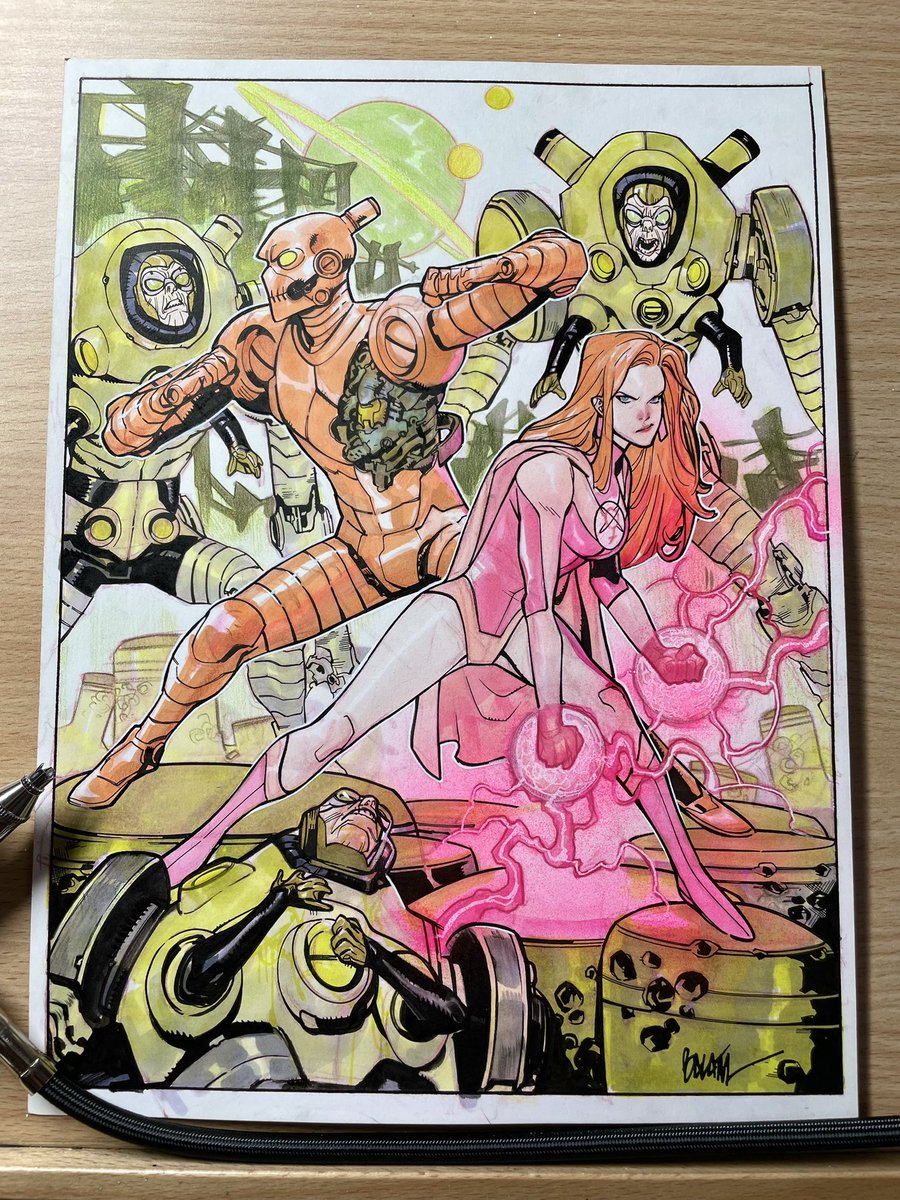 EnidBalam's tweet image. Commissioned artwork 
#invincible #atomeve #robot #originalart #commissionart