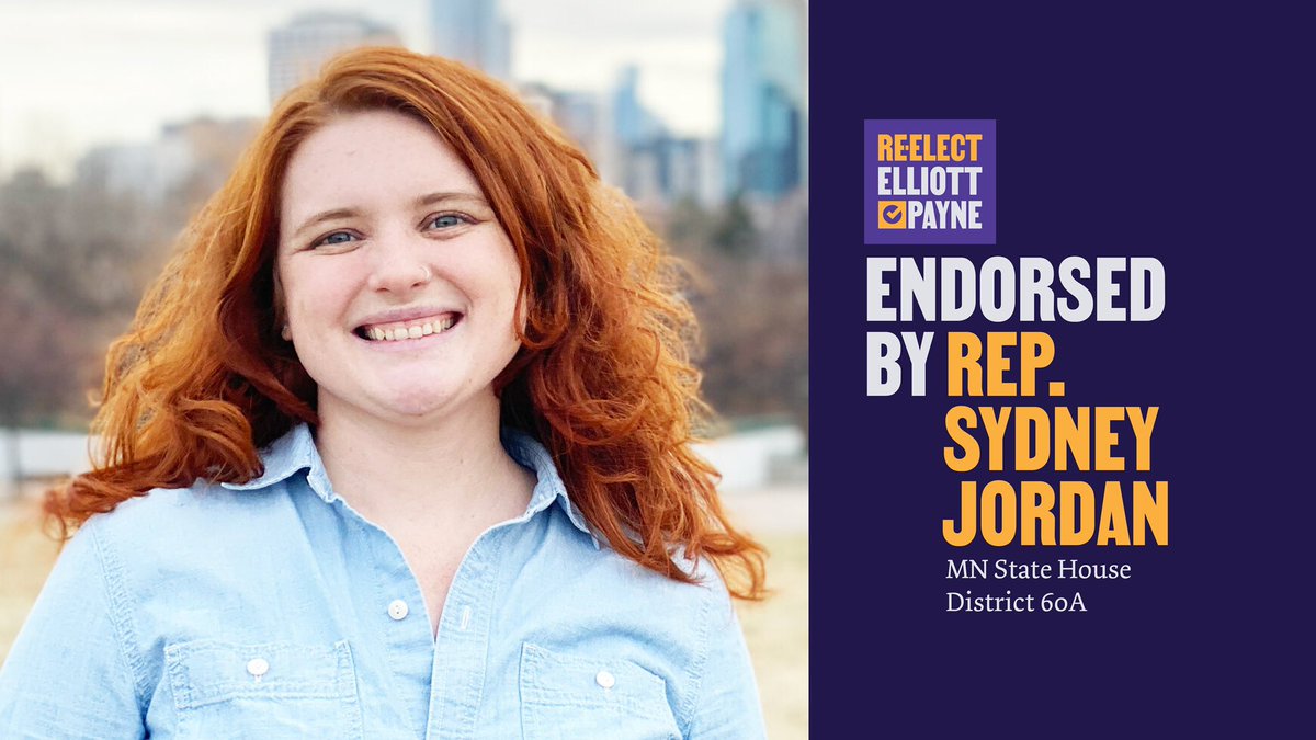 Elliott Payne (@elliottforward1) on Twitter photo I’m proud to be endorsed by Representative <a href="/SydneyJordanMN/">Sydney Jordan</a> I’m grateful for her partnership and her advocacy for our ward at the State Capitol.
Be like Rep. Jordan and caucus for me on Tuesday April 8th at 7 PM at Edison High School: elliottpayne.org/caucus I’m proud to be endorsed by Representative <a href="/SydneyJordanMN/">Sydney Jordan</a> I’m grateful for her partnership and her advocacy for our ward at the State Capitol.
Be like Rep. Jordan and caucus for me on Tuesday April 8th at 7 PM at Edison High School: elliottpayne.org/caucus