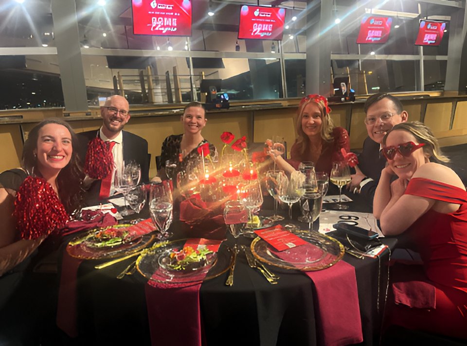 CUDeptMedicine's tweet photo. A few weeks ago, our @CUCardiology team attended the AHA Heart Ball, celebrating advances in cardiovascular health and supporting life-saving research. Proud to be part of the mission to fight heart disease! ❤️ #HeartBall #AHA #Cardiology #HeartHealth https://t.co/mdsIxWldOc