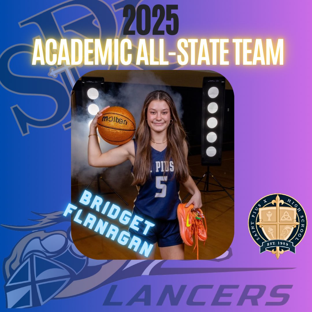 St. Pius X Girls Basketball (@stpxgirlsbball) on Twitter photo Congrats to Sr Bridget Flanagan for being selected to the All-State Academic team!!!! We are LANCER PROUD!!!
<a href="/stplancersports/">StPXsports</a> <a href="/PapaBrum/">Harrison Brumley</a> <a href="/jsgee7/">John G</a> Congrats to Sr Bridget Flanagan for being selected to the All-State Academic team!!!! We are LANCER PROUD!!!
<a href="/stplancersports/">StPXsports</a> <a href="/PapaBrum/">Harrison Brumley</a> <a href="/jsgee7/">John G</a>