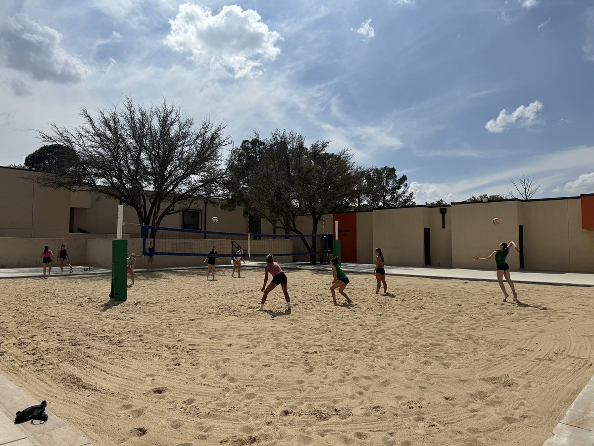 wtc_volleyball's tweet photo. A long time coming…..Our first sand practice in the books!

Winners of our doubles tournament: Addison &amp; Maja 🏐 https://t.co/kB5X2JFaA1