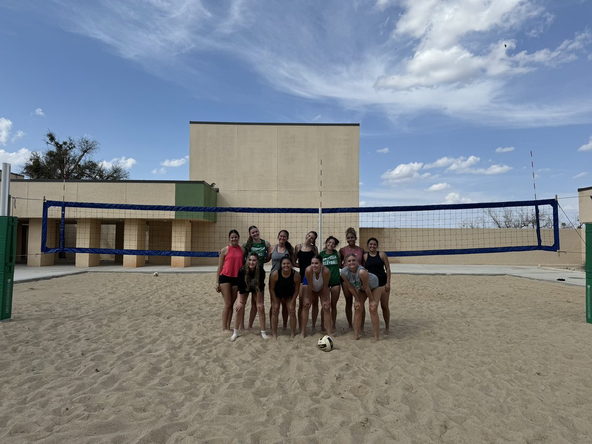 wtc_volleyball's tweet photo. A long time coming…..Our first sand practice in the books!

Winners of our doubles tournament: Addison &amp; Maja 🏐 https://t.co/kB5X2JFaA1