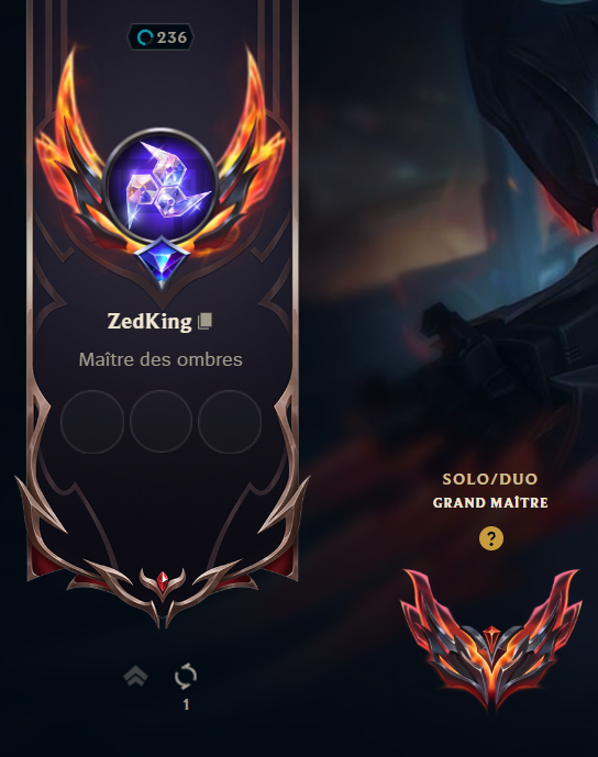 J'ai pas eu l'animation du passage Master -&gt; Grandmaster donc j'vous mets un screen de mongolien...
Bizou la famille, on l'a fait - ZedKing