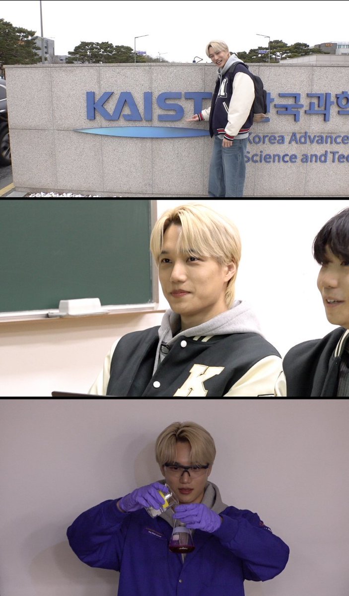 새로운 '전과자' 카이, 카이스트 화학과로…멘붕→자기 최면
#엑소 #EXO #카이 #KAI #카이스트 #KAIST 
#화학과 #전과자 #유튜브 #iMBC연예 

학교에 도착한 카이는 “나와 이름이 비슷해 내적 친밀감이 있는 학교”라고 말하더니, 다양한 학내 시설에 ‘카이’라는 이름이 붙은 것을 보고 “온 세상이