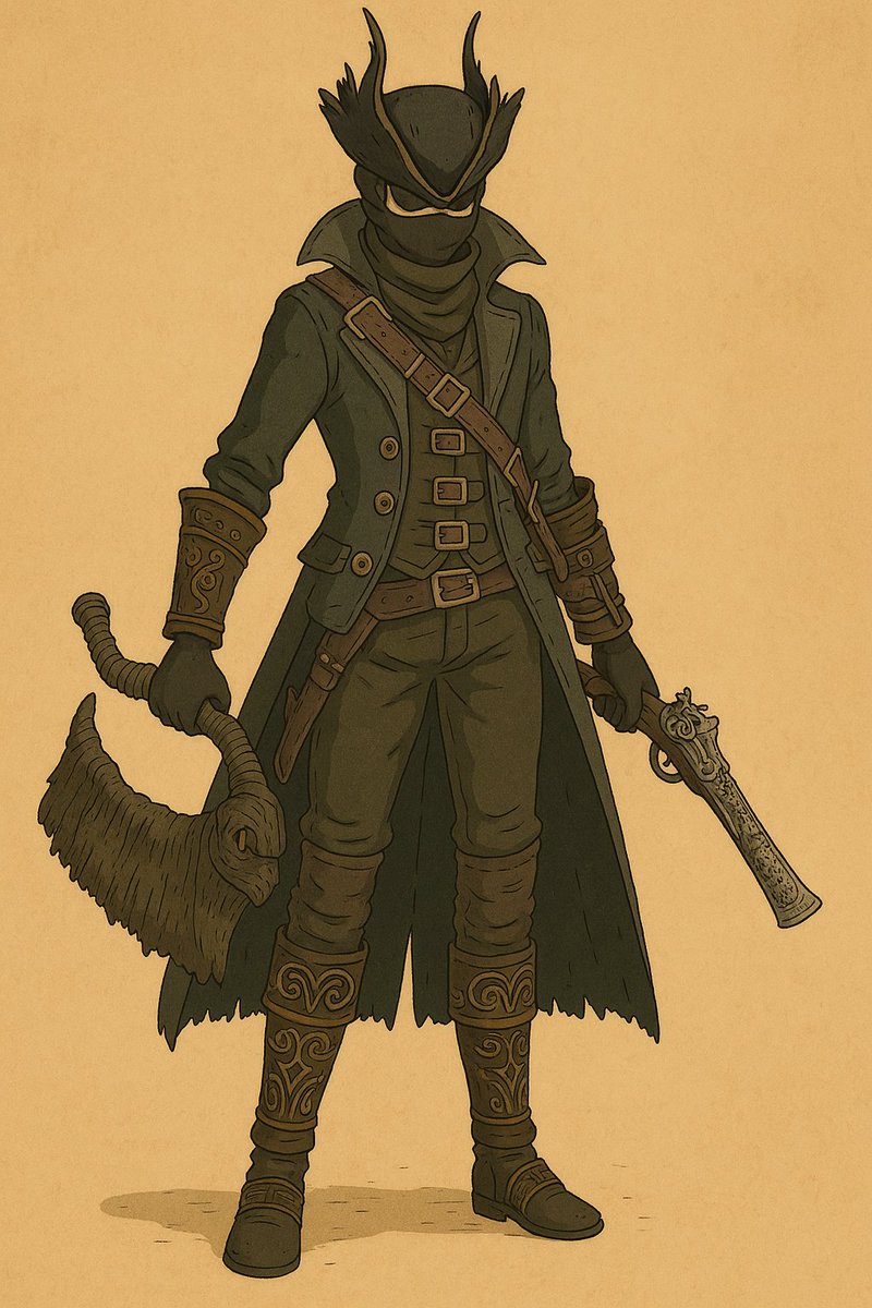 A hunter must hunt.
Bloodborne meets Studio Ghibli.