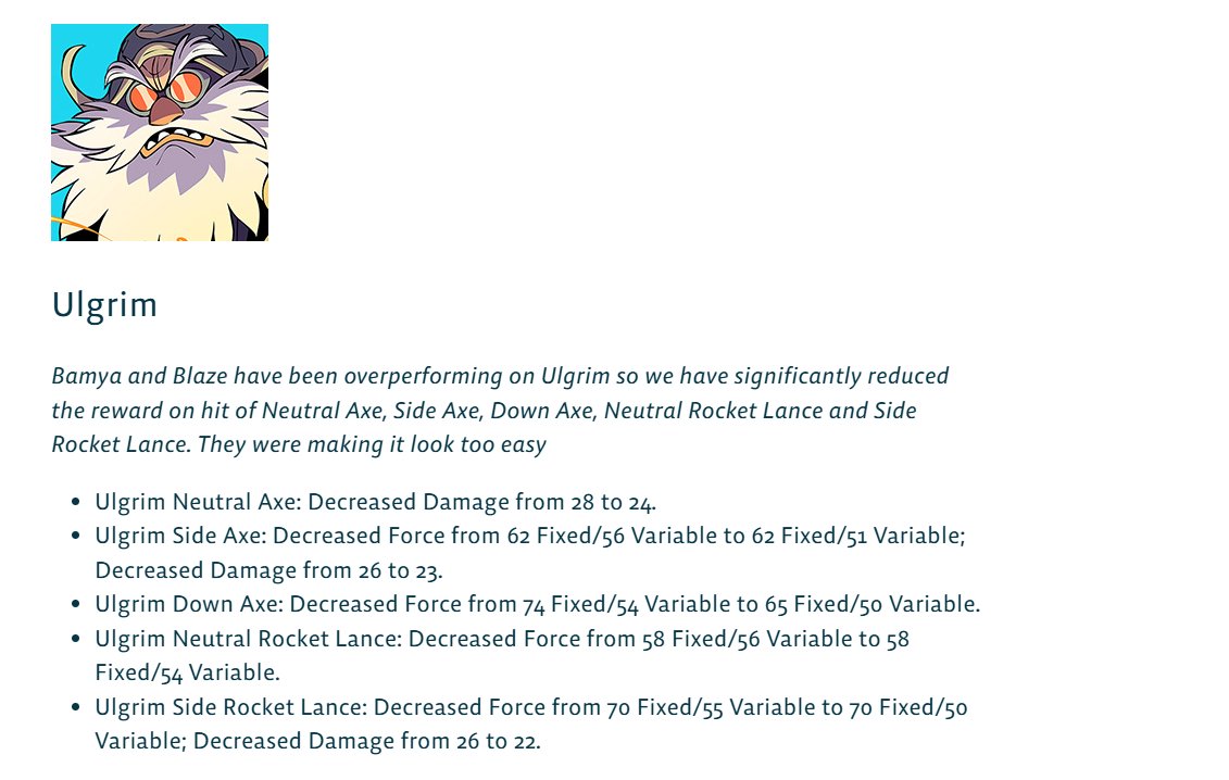 new patch notes dropped