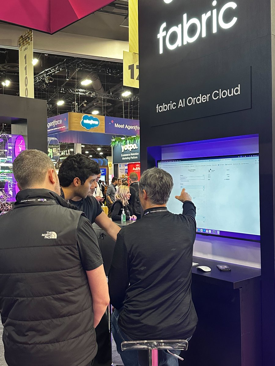 Day 2 at <a href="/shoptalk/">Shoptalk</a> 2025 = 🔥

It’s been full of live demos of fabric AI Order Cloud and real convos on AI-powered Order Orchestration. Come check it out at Booth #1266!

#Shoptalk2025 #OrderManagement #OrderOrchestration #RetailTech #AI #fabricAIOrderCloud