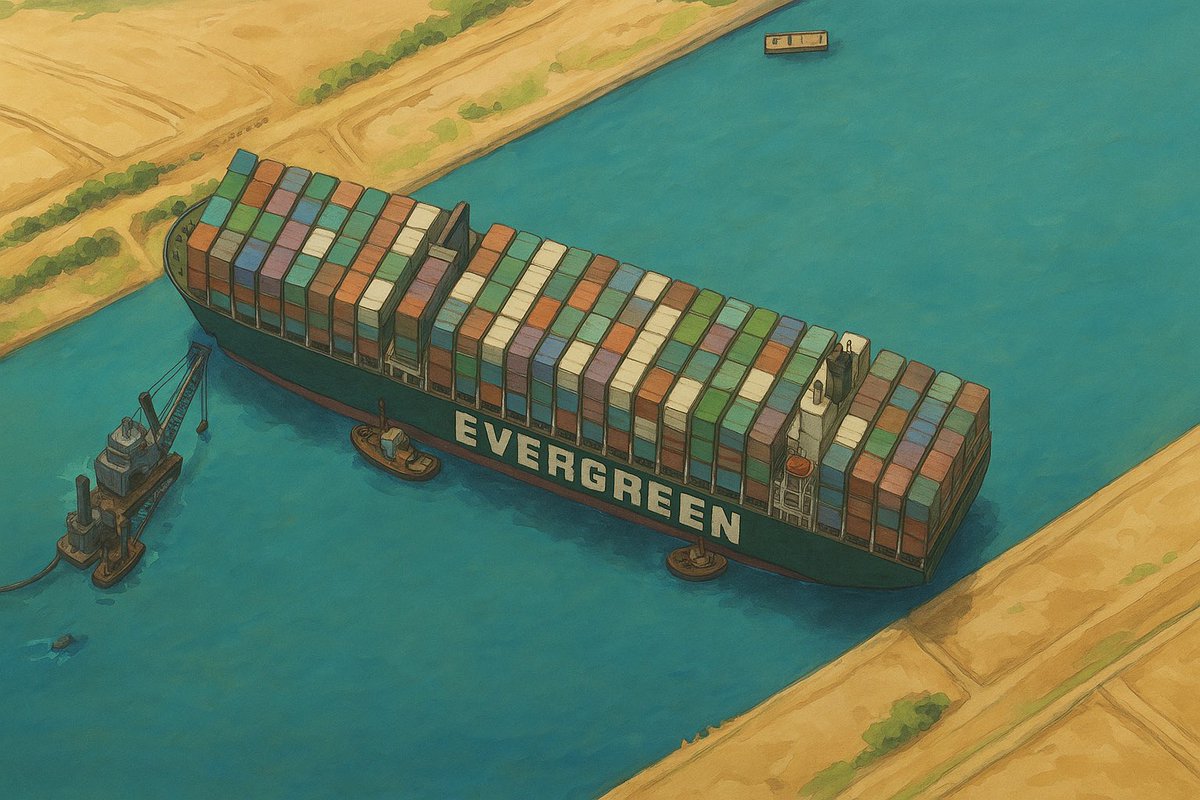 can’t get enough of this, had to do one of my most favourite news stories of all time  #evergreen 

me: turn into studio ghibli style 

chatgpt: