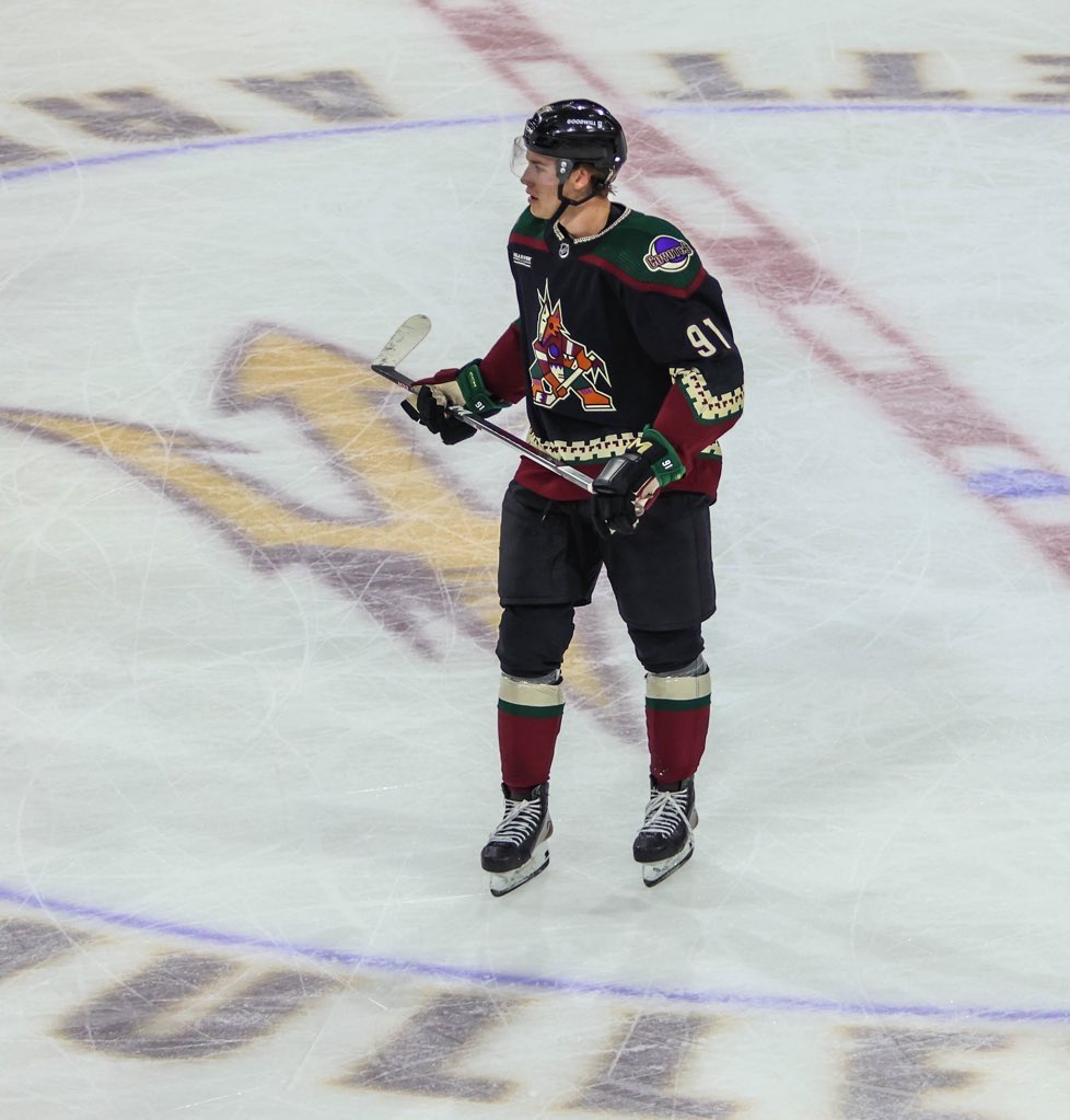 SunDevilHockey's tweet image. On this day in 2024, #ProDevil @JTDoaner19 made his NHL debut with 2 goals against the Blue Jackets 🔱#BeTheTradition 

(📸 @NHL)