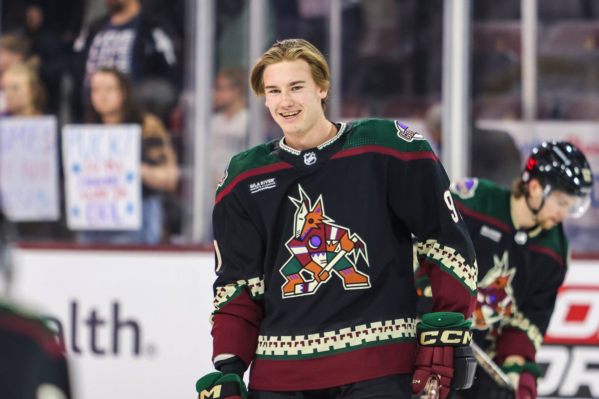 SunDevilHockey's tweet image. On this day in 2024, #ProDevil @JTDoaner19 made his NHL debut with 2 goals against the Blue Jackets 🔱#BeTheTradition 

(📸 @NHL)