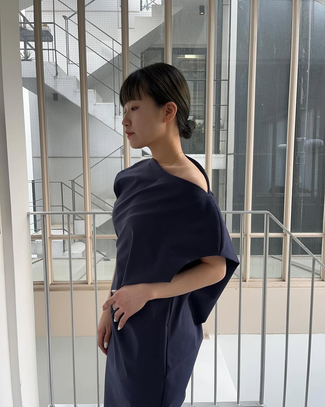 【Mame Kurogouchi】Double Jersey Over Sized Top Double Jersey Over Sized Top - black - Mame Kurogouchi