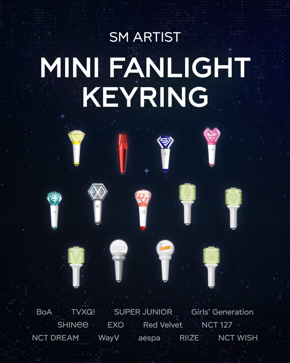 SM ARTIST MINI FANLIGHT KEYRING💗

지금 바로 SMTOWN &amp;STORE에서 만나보세요!
🔗smtownandstore.com/product/list.h…

📆SALES PERIOD: 2025. 3. 27 (THU) 12:00 ~ 2025. 4. 2 (WED) 23:59 (KST)