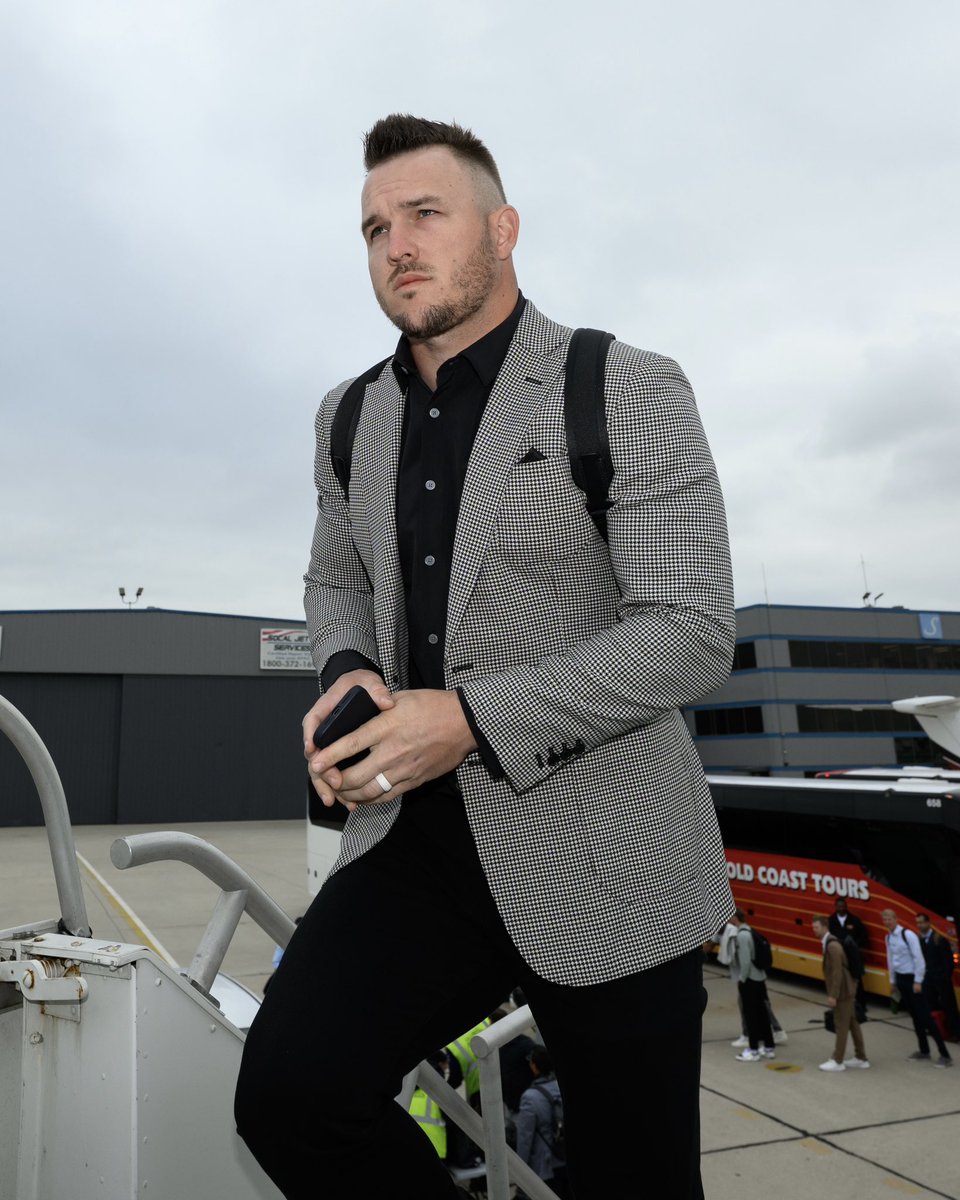 Mike Trout is all business this year