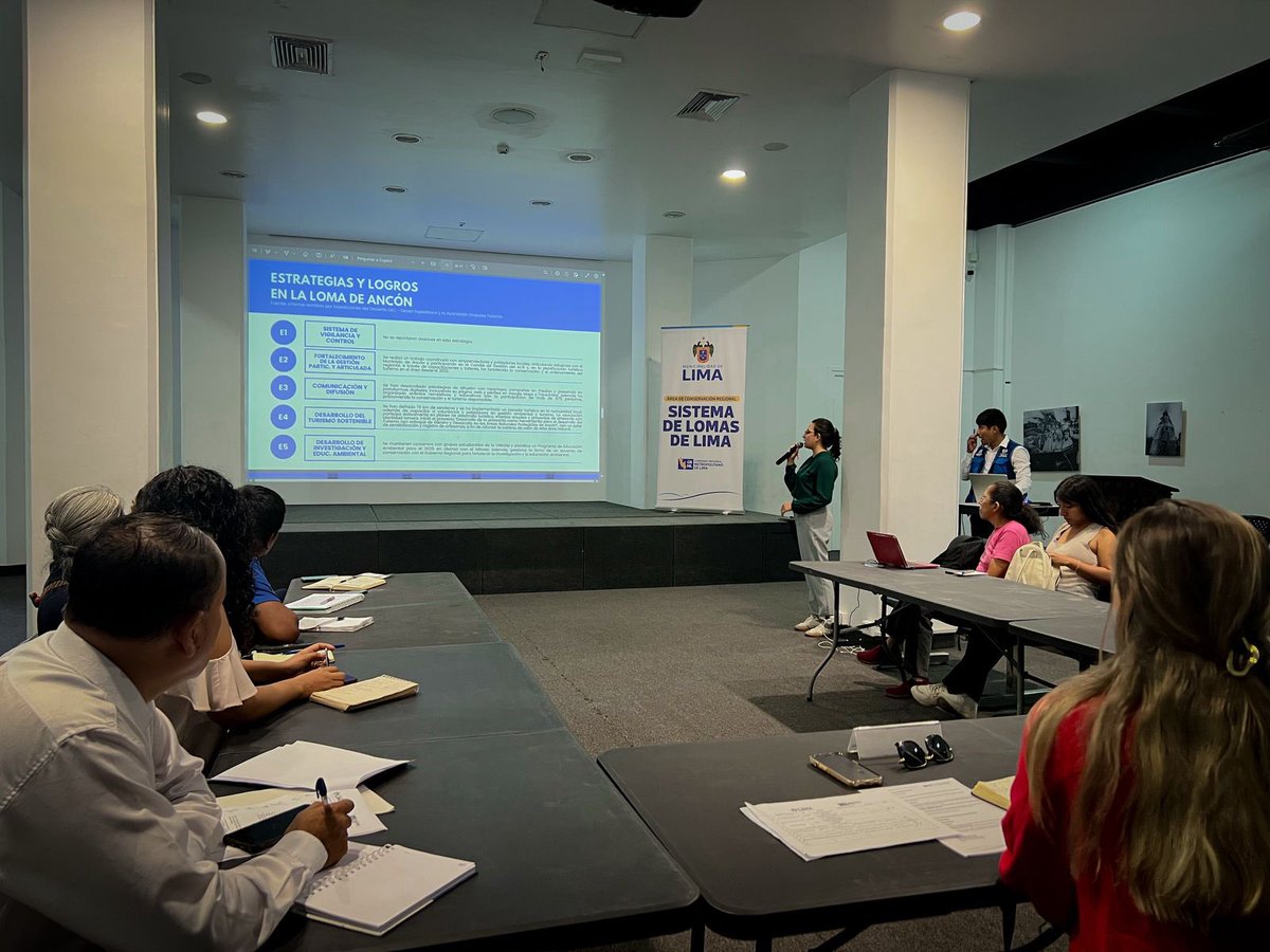 #ProhvillaParticipa | ✅ Lideramos la primera sesión ordinaria del Comité de Gestión del Área de Conservación Regional Sistema Lomas de Lima 2025. 
Se aprobó la Memoria Anual 2024 del Comité y el Gobierno Regional Metropolitano de Lima presentó el Plan de Trabajo del ACR 2025.