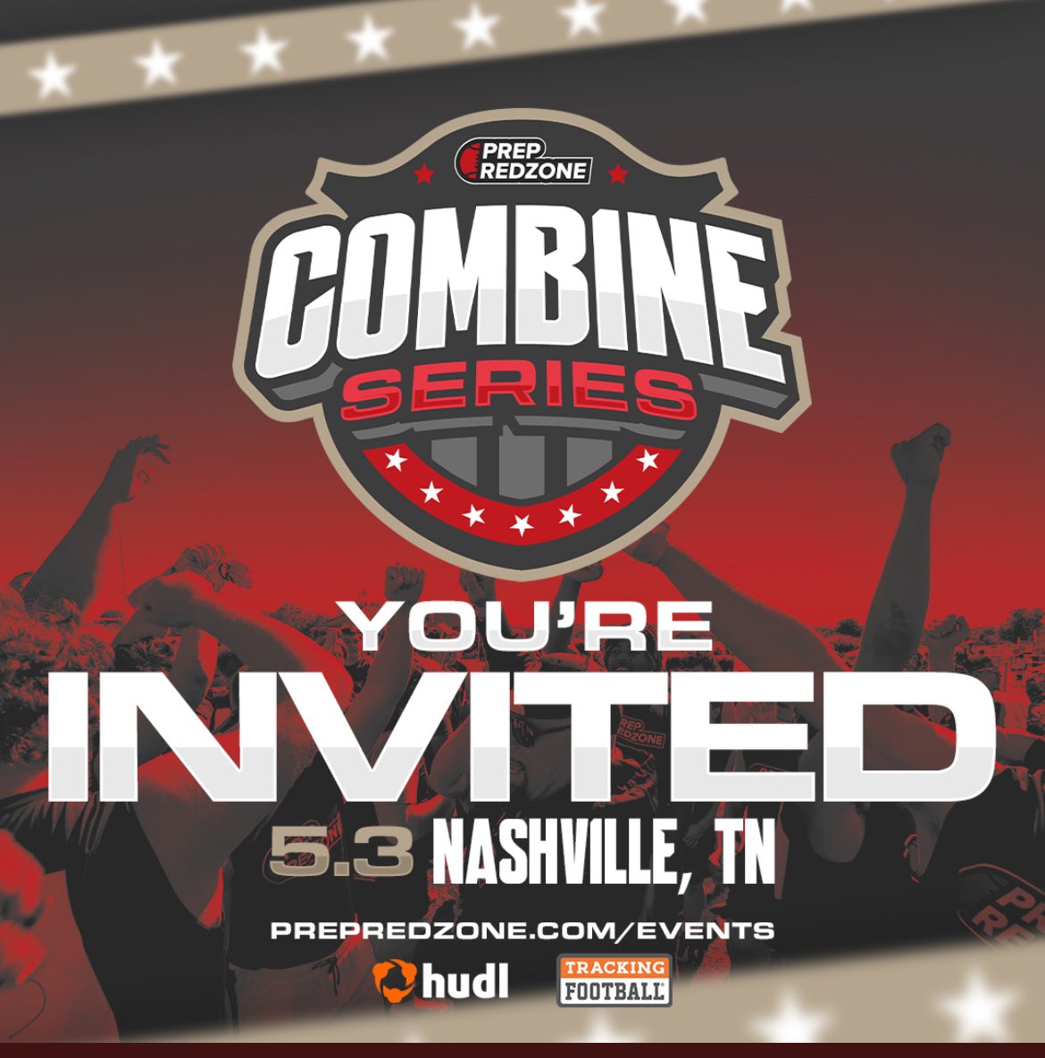 Blessed to receive an invite to the <a href="/PrepRedzoneTN/">Prep Redzone Tennessee</a> combine series!
<a href="/CSmithScout/">Chris Smith</a> <a href="/wolfpack7on7/">Wolfpack7on7</a> <a href="/coachdavis423/">Coach Davis</a> <a href="/Dale_Dowden/">Dale Dowden</a>