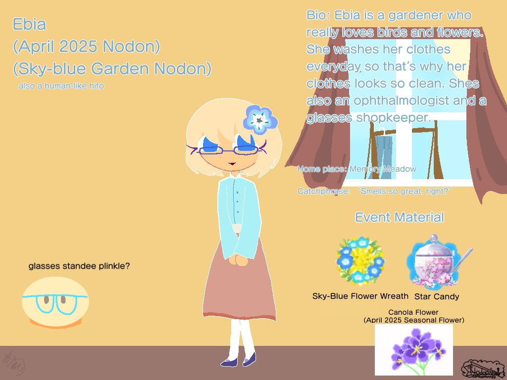 amulet1010's tweet photo. Here is Ebia, the April 2025 Seasonal Nodon
#Nodopolis #NodopolisReprogrammed #Nodon #FanmadeNodon #SeasonalNodon #SeasonalReveal #Festivos
By @KiroKoedeP
* There are no new Festivos by Kiro P. coming in May and June. The next addition will be in July. https://t.co/9dEknan6tj