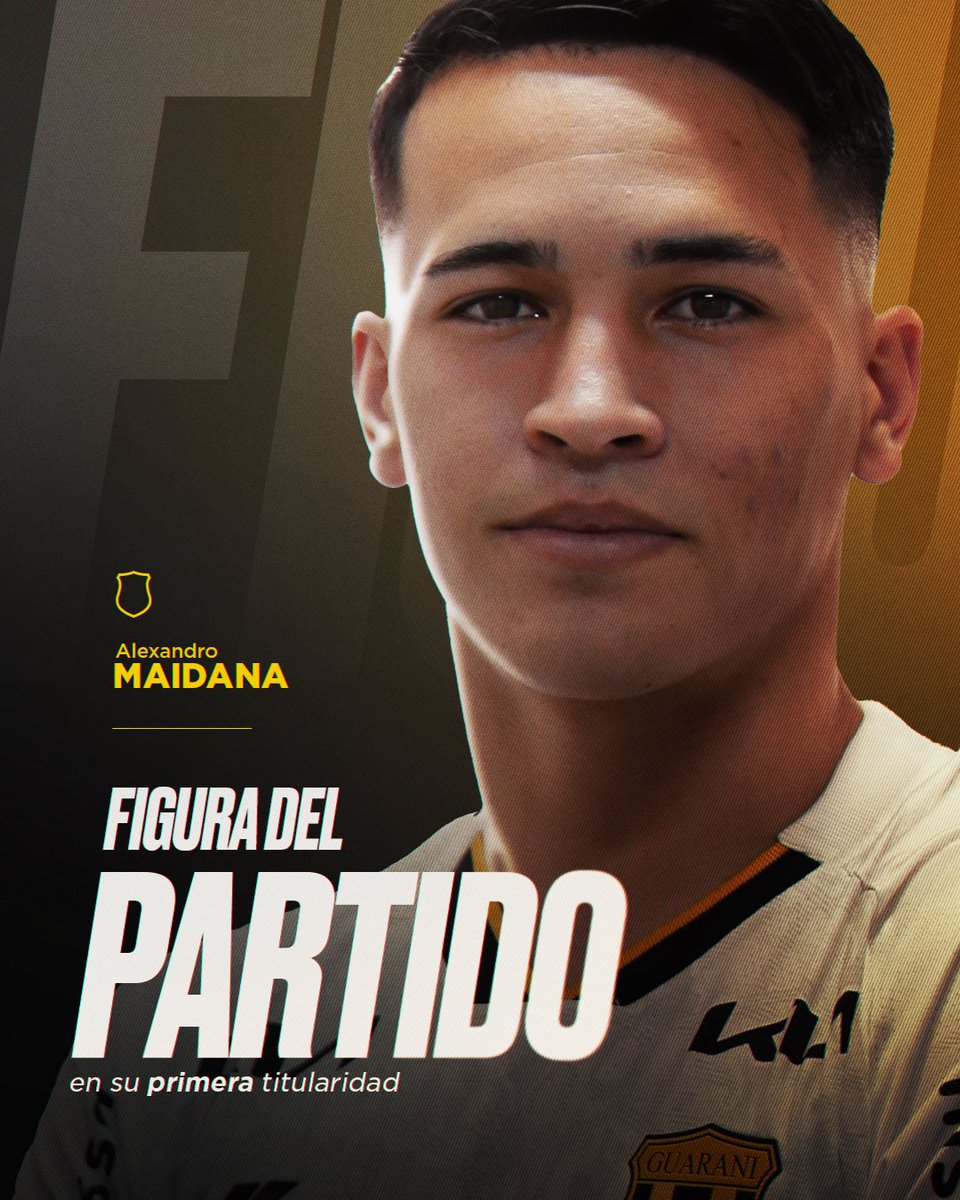 👏🏻 Solo aplausos 

Alexandro Maidana fue figura en su primera titularidad. 

#VamosLegendario🟡⚫️