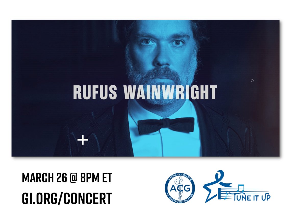ACG (@amcollegegastro) on Twitter photo <a href="/BenLevyCello/">Benjamin Levy</a> #TuneItUp Watch Party:
Singer/songwriter/composer Rufus Wainwright is up with his song, “Poses”
🔊 gi.org/concert
#ColorectalCancerAwarenessMonth <a href="/BenLevyCello/">Benjamin Levy</a> #TuneItUp Watch Party:
Singer/songwriter/composer Rufus Wainwright is up with his song, “Poses”
🔊 gi.org/concert
#ColorectalCancerAwarenessMonth