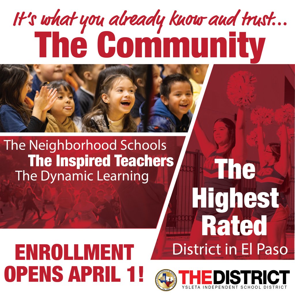 📢 Online registration opens April 1st!  Don’t miss your chance to join #TheDistrictOfChampions—secure your spot for the upcoming school year! 🏫✨
#EnrollNow #SuccessStartsHere