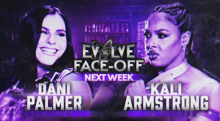 RavenMurcielago's tweet photo. All official for Next Week's #WWEEvolve

- @IamKylieRae vs @therealestwendy 
- @Joe_Coffey vs @harlemlewiswwe 
- @DaniPalmer_wwe vs @Kali_wwe 

I CAN'T WAIT https://t.co/k09pUFrK5T