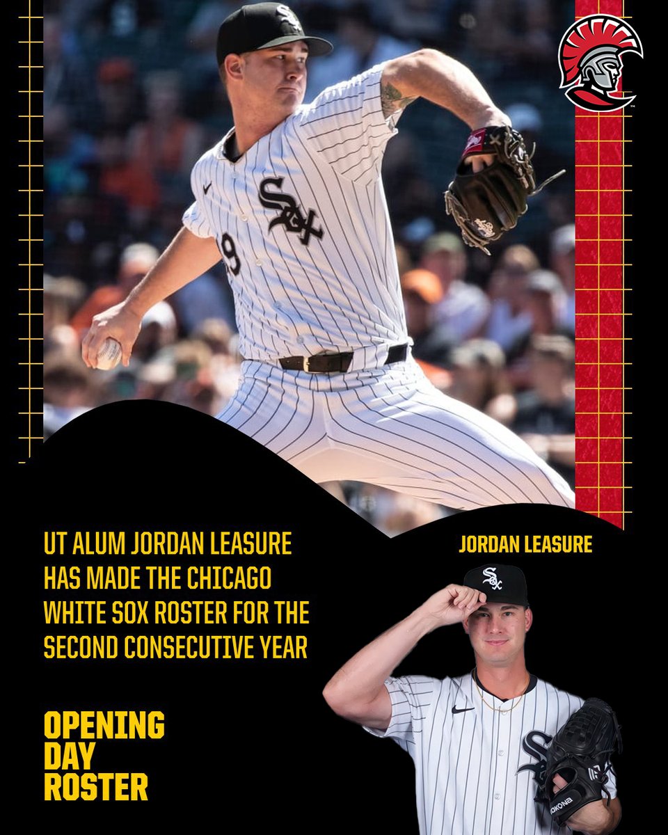Excited to see #TampaBaseball alum Jordan Leasure on the Chicago White Sox opening day roster for the second consecutive season! 

@TampaSpartans #StandAsOne🛡️