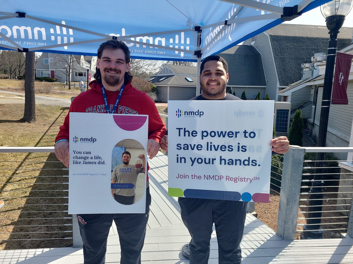 Proud of our young men who helped out today and got numerous people across campus to agree to register with <a href="/nmdp_org/">NMDP</a>
