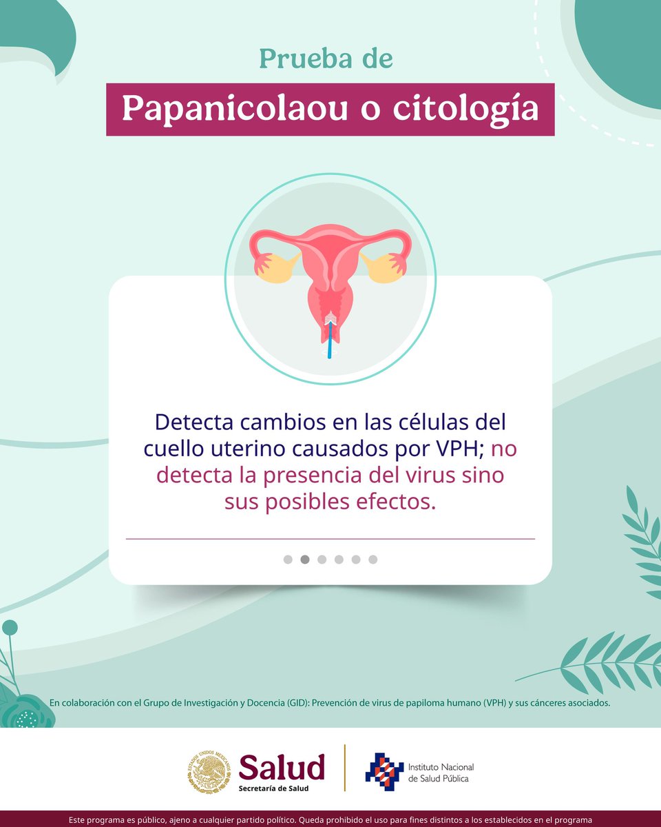 inspmx's tweet photo. En el marco del Día Mundial de la Prevención de Cáncer de Cuello Uterino, te compartimos las principales pruebas para prevenir este cáncer. 📝✅

Recuerda consultar a tu especialista de confianza para más información. ℹ️ https://t.co/GWKiNSYh5h