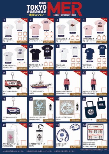 劇場版TOKYO MER グッズ ボックスティッシュ 東京MER【TOKYO MER back