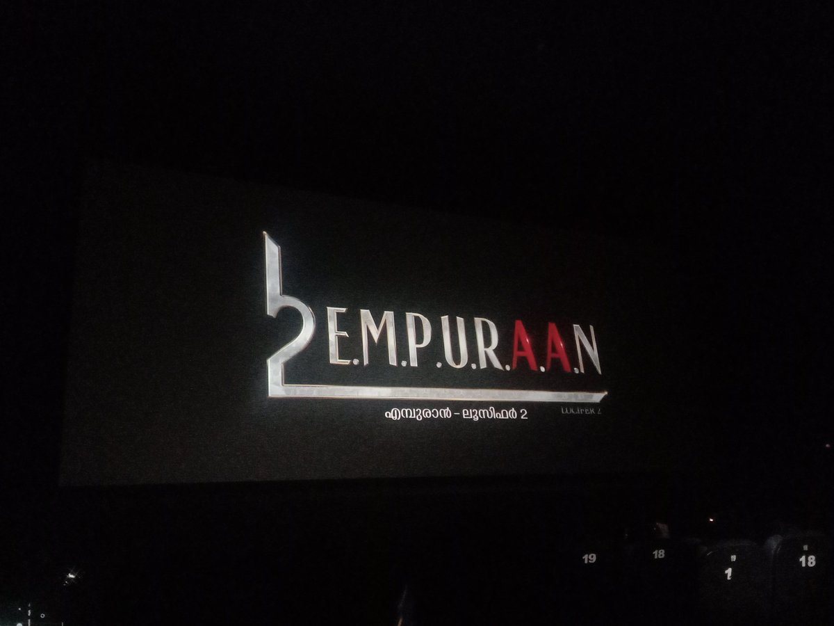 itz_v_mal's tweet image. The L is here!💫
#Empuraan
#EmpuraanOnMarch27
#ashirvadcinemas 
#GokulamGopalan 
#Mohanlal 
#PrithvirakSukumaran 
#MuraliGopy 
@PrithviOfficial 
#empuraanfdfs