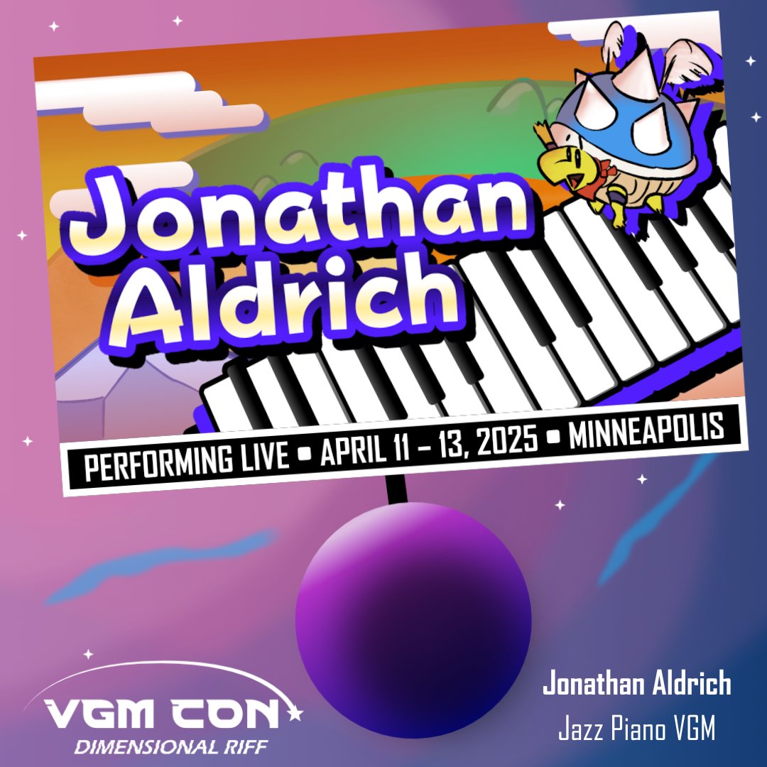 VGMCon's tweet image. Space travel takes a long time🚀 the Dimensional Riff🌌 has helped speed things up, connecting distant parts of the galaxy together. But VGM CON Mission Command still has to travel long distances🗺️⏳ so we enlisted @jdaster64 to play some jazz piano VGM🎹 for us to make it to by