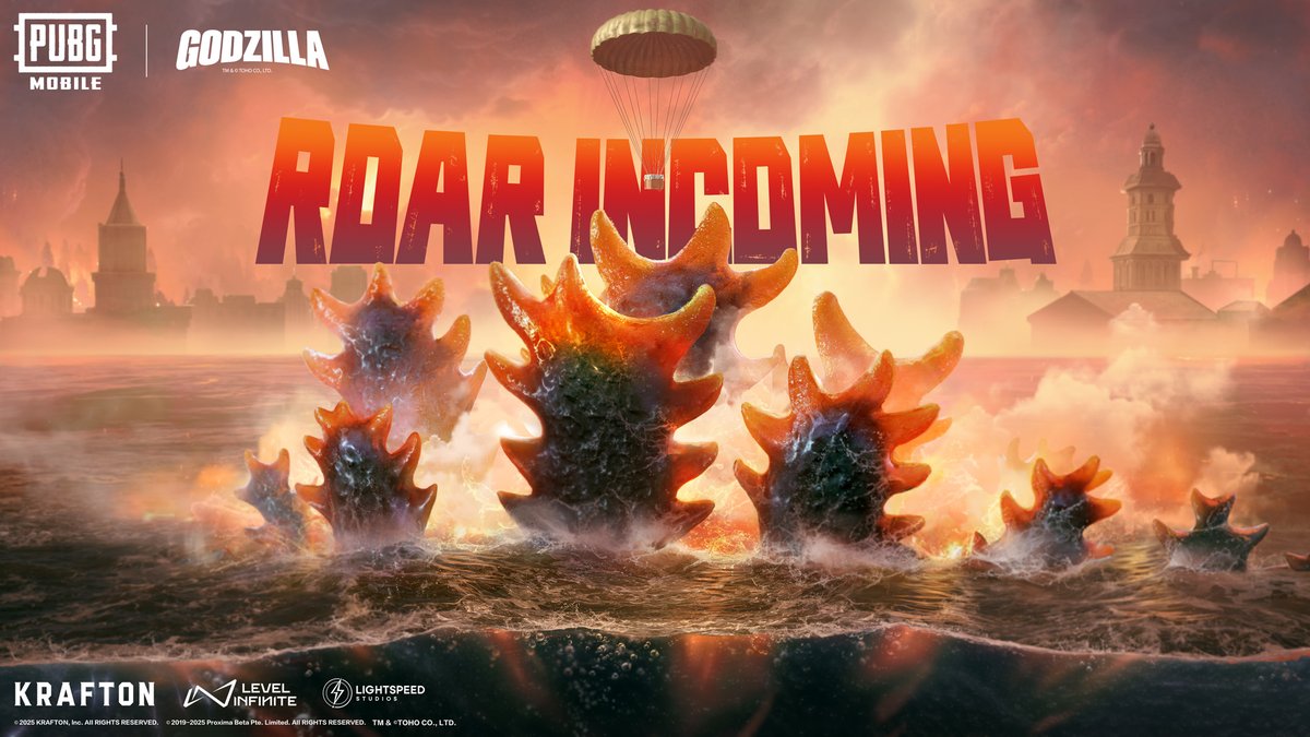 PUBGMOBILE's tweet image. The heat surges—what burns beneath the waves?

📲 pubgmobile.live/Godzilla2025

#NewCollab #PUBGMOBILE #PUBGMxGodzilla #Godzilla
