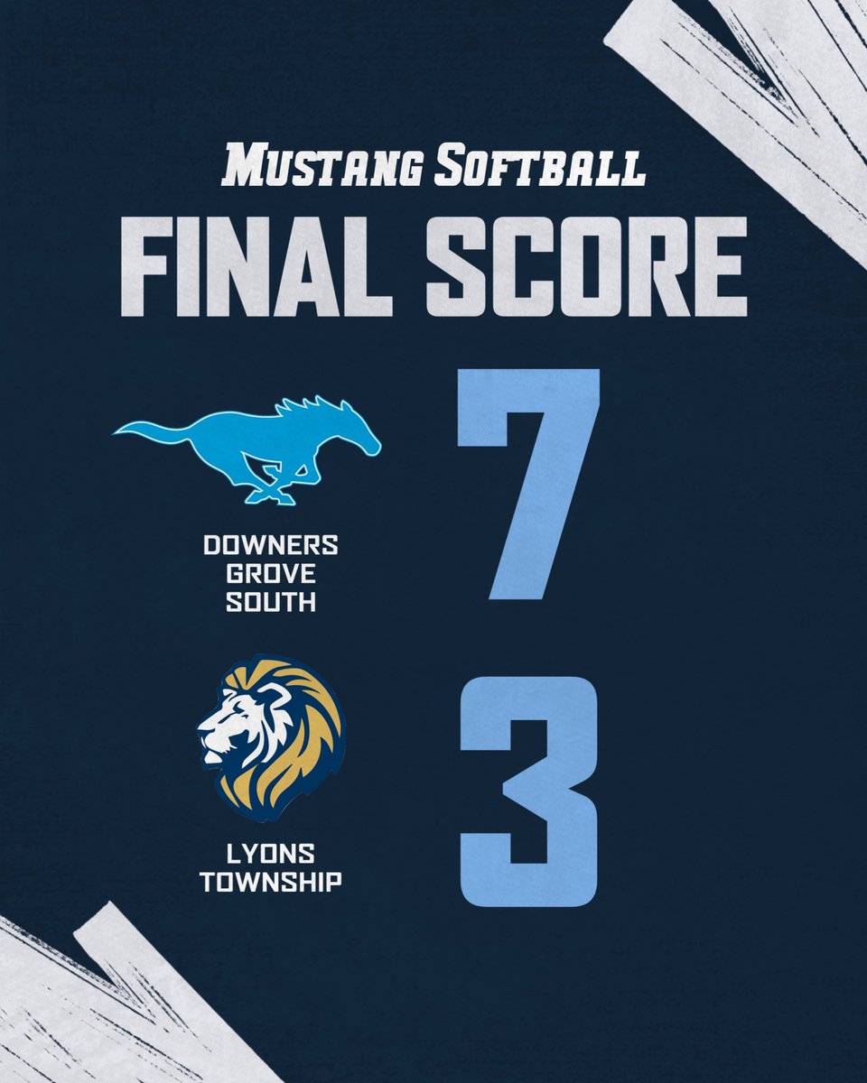 Mustangs: 7
Lions: 3

M. Hahn: 7IP, 10K’s

G. Ruchniewicz: 3/4, (2) 1B’s, 2B, 2R
E. Hines: 2/3, (2) 1B’s
A. Yurchak: 2/4, 3B, 1B, 3RBI’s, 1R
E. Kardatzke: 1/3, HR (2), 2RBI’s, 1R