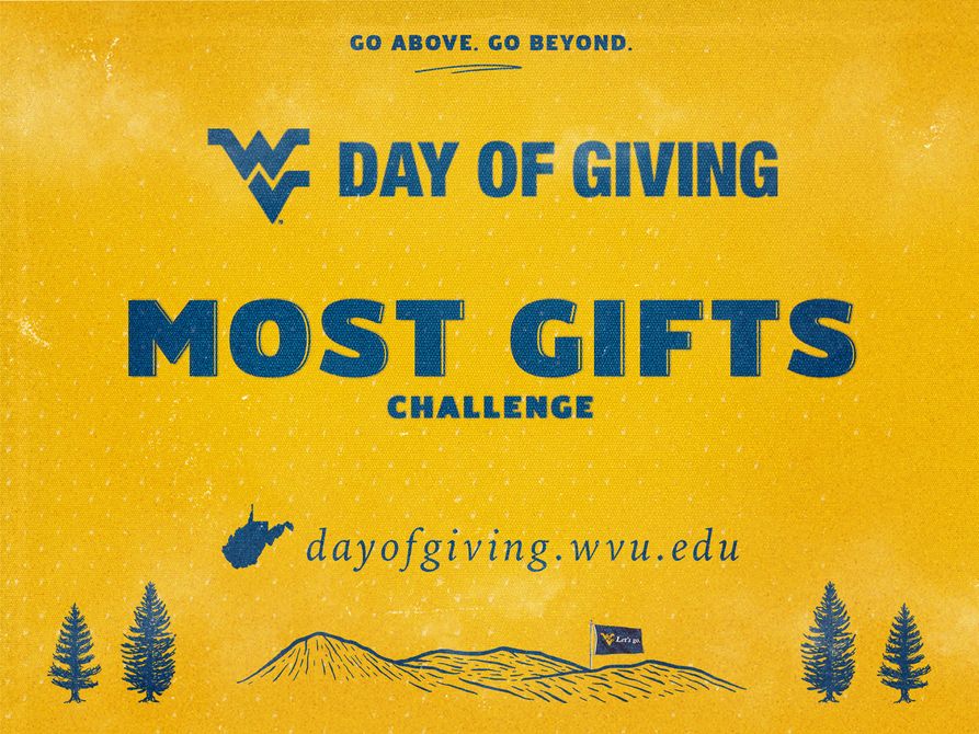 It’s time for another gift sprint! The top three participating groups with the most gifts between 6 and 7 p.m. will win additional funding ➡️ dayofgiving.wvu.edu