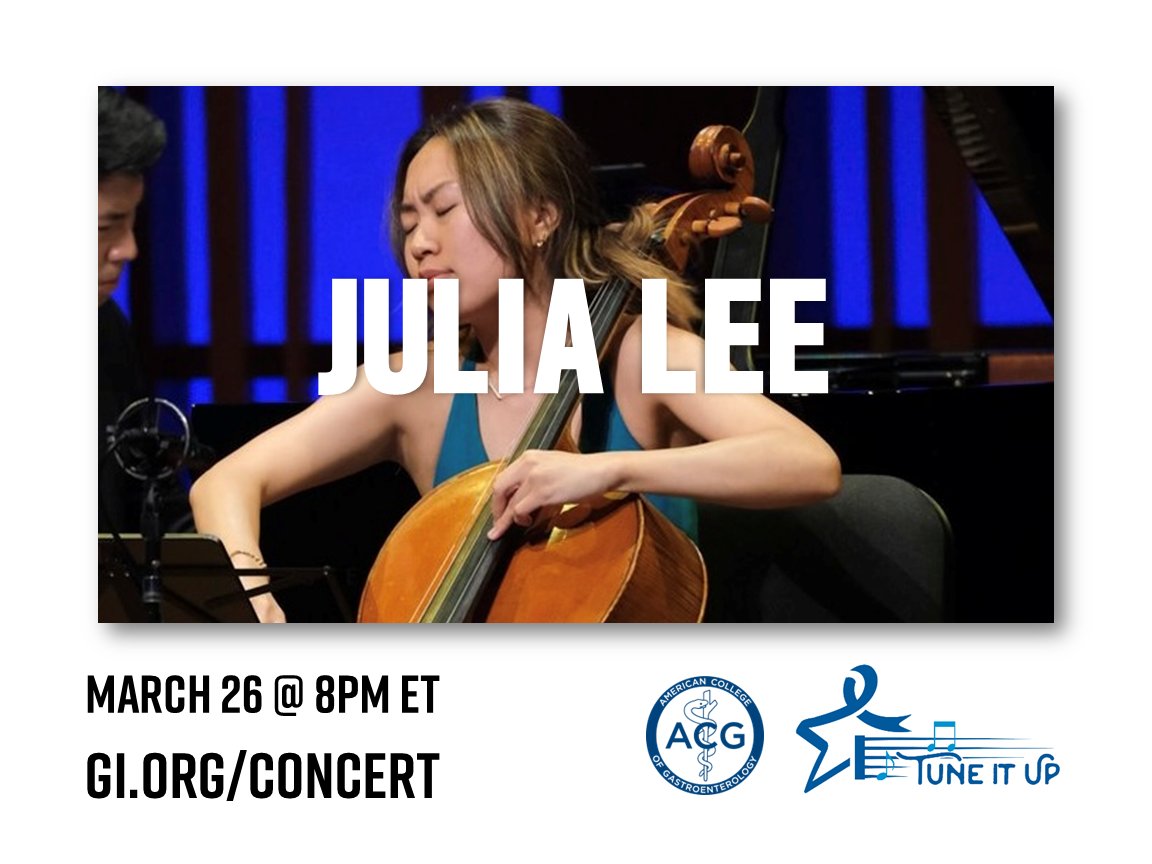 ACG (@amcollegegastro) on Twitter photo <a href="/BenLevyCello/">Benjamin Levy</a> #TuneItUp Watch Party:
Now playing: Cellist Julia Lee performs, “Robert Schumann - Fantasiestücke, Op. 73”
🔊 gi.org/concert
#ColorectalCancerAwarenessMonth <a href="/BenLevyCello/">Benjamin Levy</a> #TuneItUp Watch Party:
Now playing: Cellist Julia Lee performs, “Robert Schumann - Fantasiestücke, Op. 73”
🔊 gi.org/concert
#ColorectalCancerAwarenessMonth