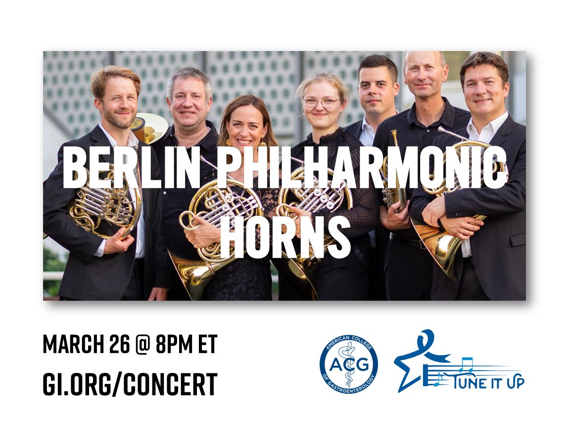ACG (@amcollegegastro) on Twitter photo <a href="/BenLevyCello/">Benjamin Levy</a> #TuneItUp Watch Party:
The Berlin Philharmonic Horns perform “Barber of Brazil (Live from Berlin)”
🔊 gi.org/concert
#ColorectalCancerAwarenessMonth <a href="/BerlinPhil/">Berliner Philharmoniker</a> <a href="/sarahwillis/">Sarah Willis</a> <a href="/BenLevyCello/">Benjamin Levy</a> #TuneItUp Watch Party:
The Berlin Philharmonic Horns perform “Barber of Brazil (Live from Berlin)”
🔊 gi.org/concert
#ColorectalCancerAwarenessMonth <a href="/BerlinPhil/">Berliner Philharmoniker</a> <a href="/sarahwillis/">Sarah Willis</a>