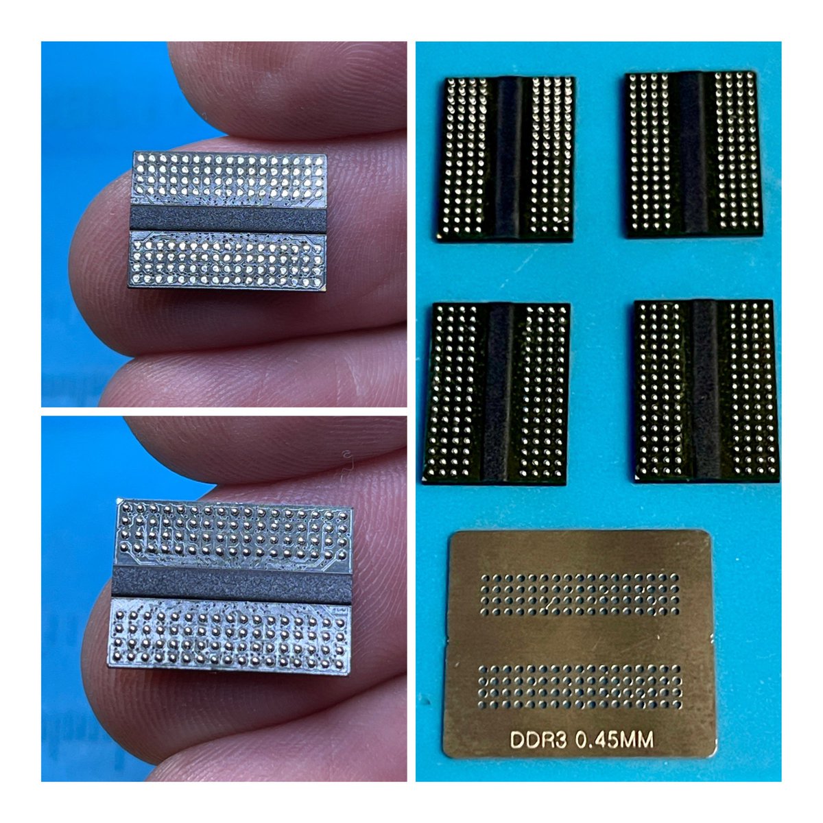 VictorGamingLab's tweet photo. Reballing some memory chips to replace on a Xbox 360. I would not be able to do it without a microscope nowadays. Sometimes it sucks to get old 😂😂😂
#consolerepair #reball #bga #xbox360 https://t.co/jTJkFVQvLU