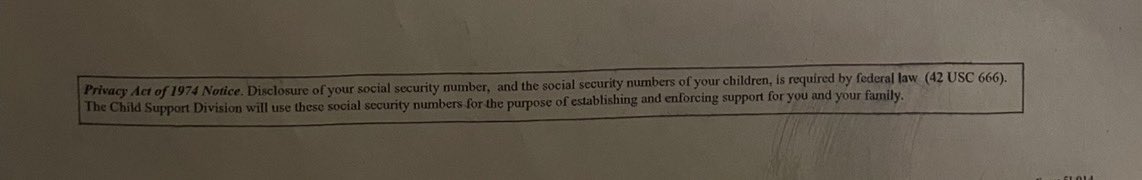 I received a letter from the Texas Child support division. The bottom of the letter is concerning and confusing!