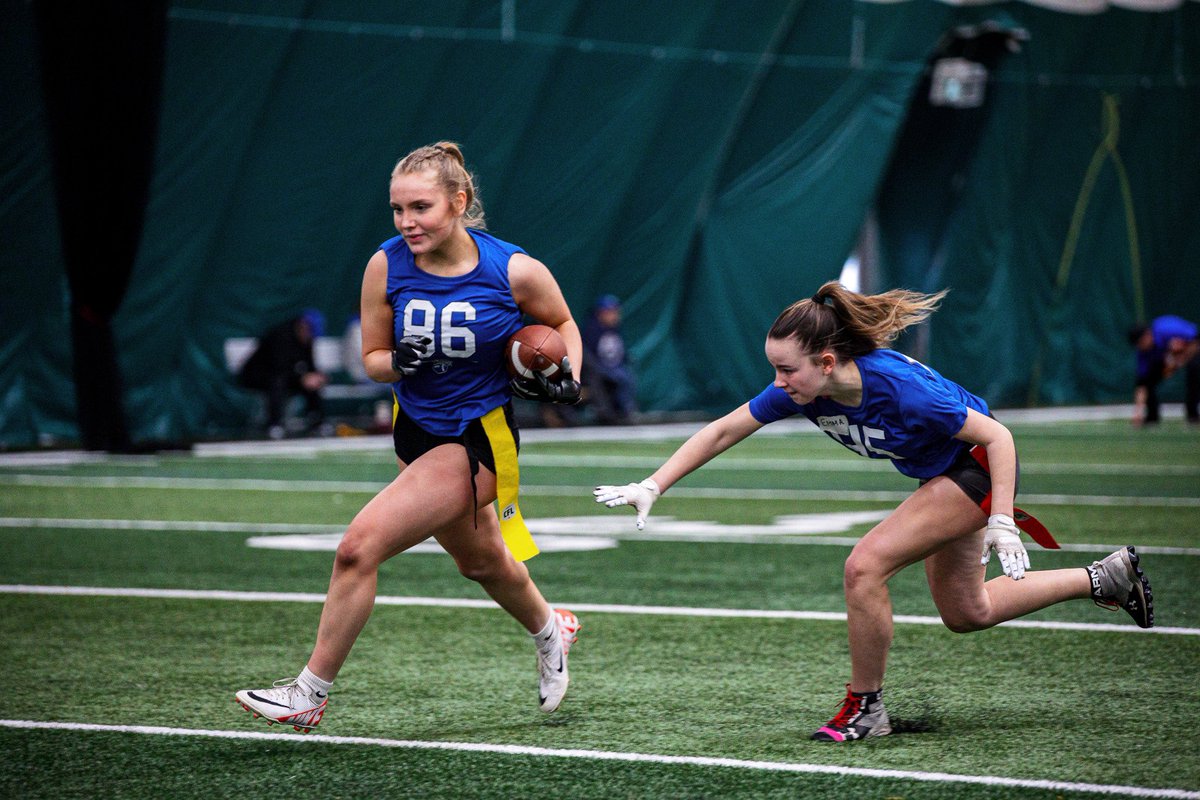 Some pictures from the female flag football tryouts this past weekend in Edmonton.