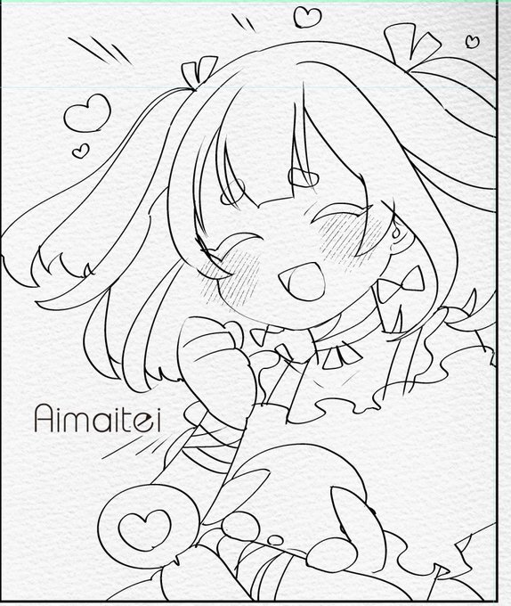 線画がかわいくなったせ 