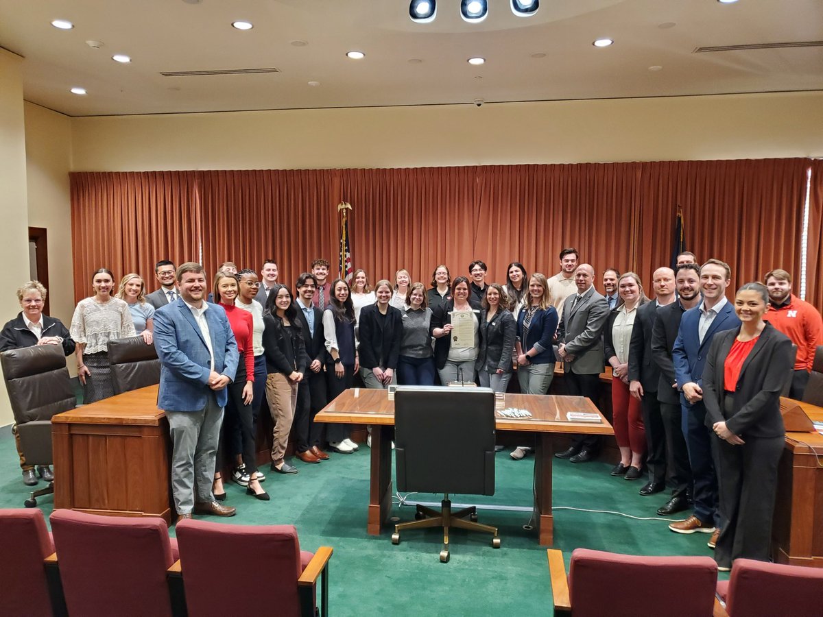 What a fantastic group of athletic trainers and athletic training students representing today at the NSATA GACs Day at the Capitol! We celebrated the proclamation signing and enjoyed speaking with senators and advocating for the profession!