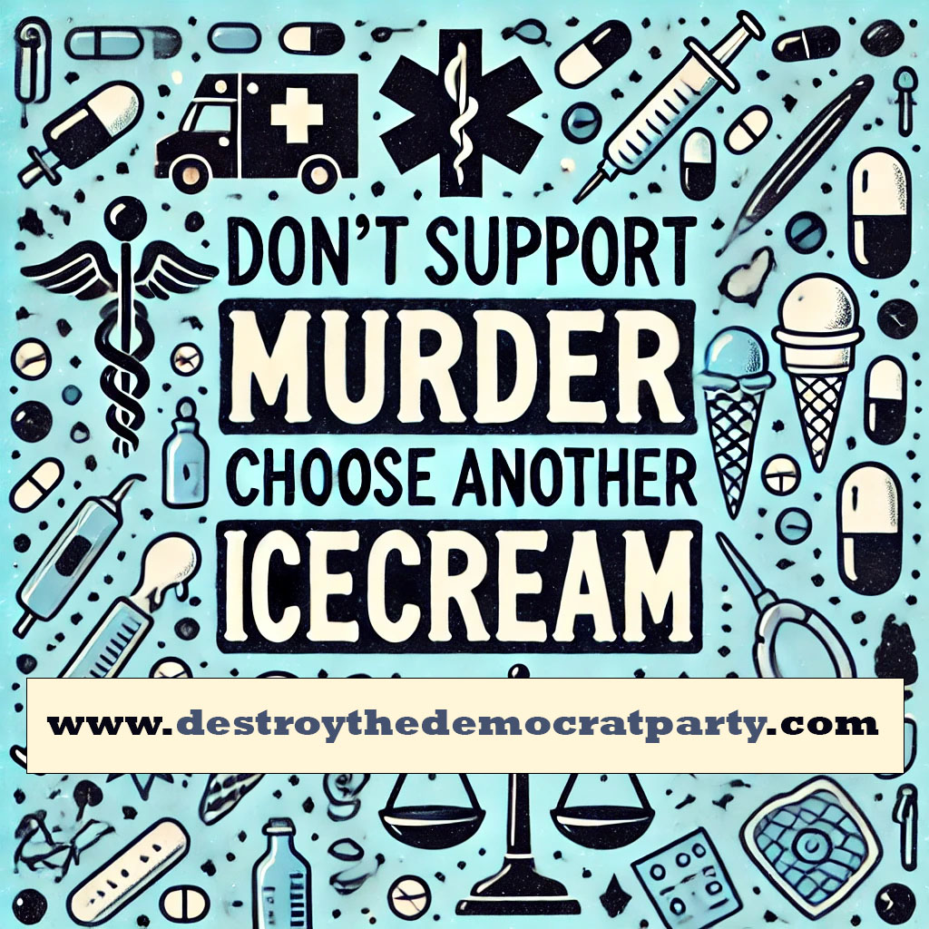 🛑🍦 Ben &amp; Jerry’s may serve up sweet treats, but their promotion and funding of child-killing is a vomitous abomination. 

There are plenty of ice cream options out there that don’t fund the shedding of innocent blood.

Visit here 
destroythedemocratparty.com
#BoycottBenAndJerrys