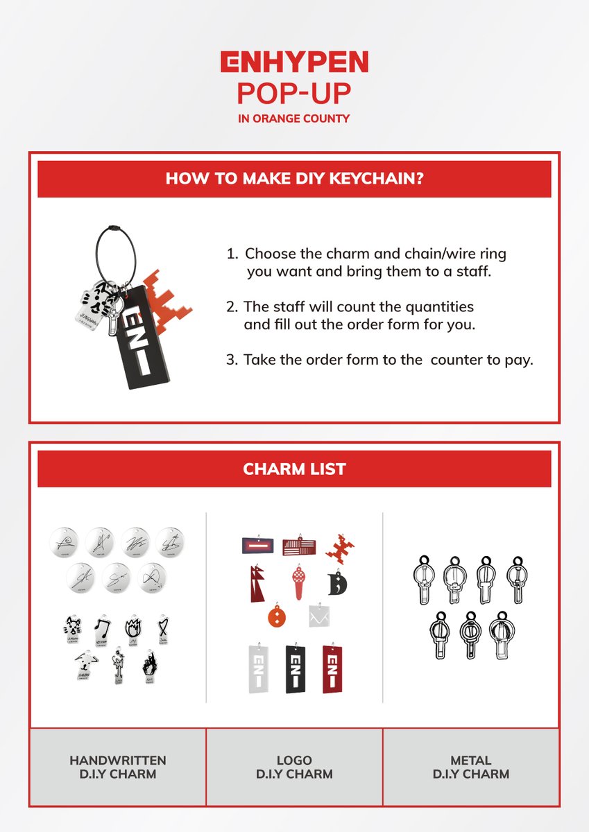 ENHYPEN POP-UP in ORANGE COUNTY Here's how to make your own custom