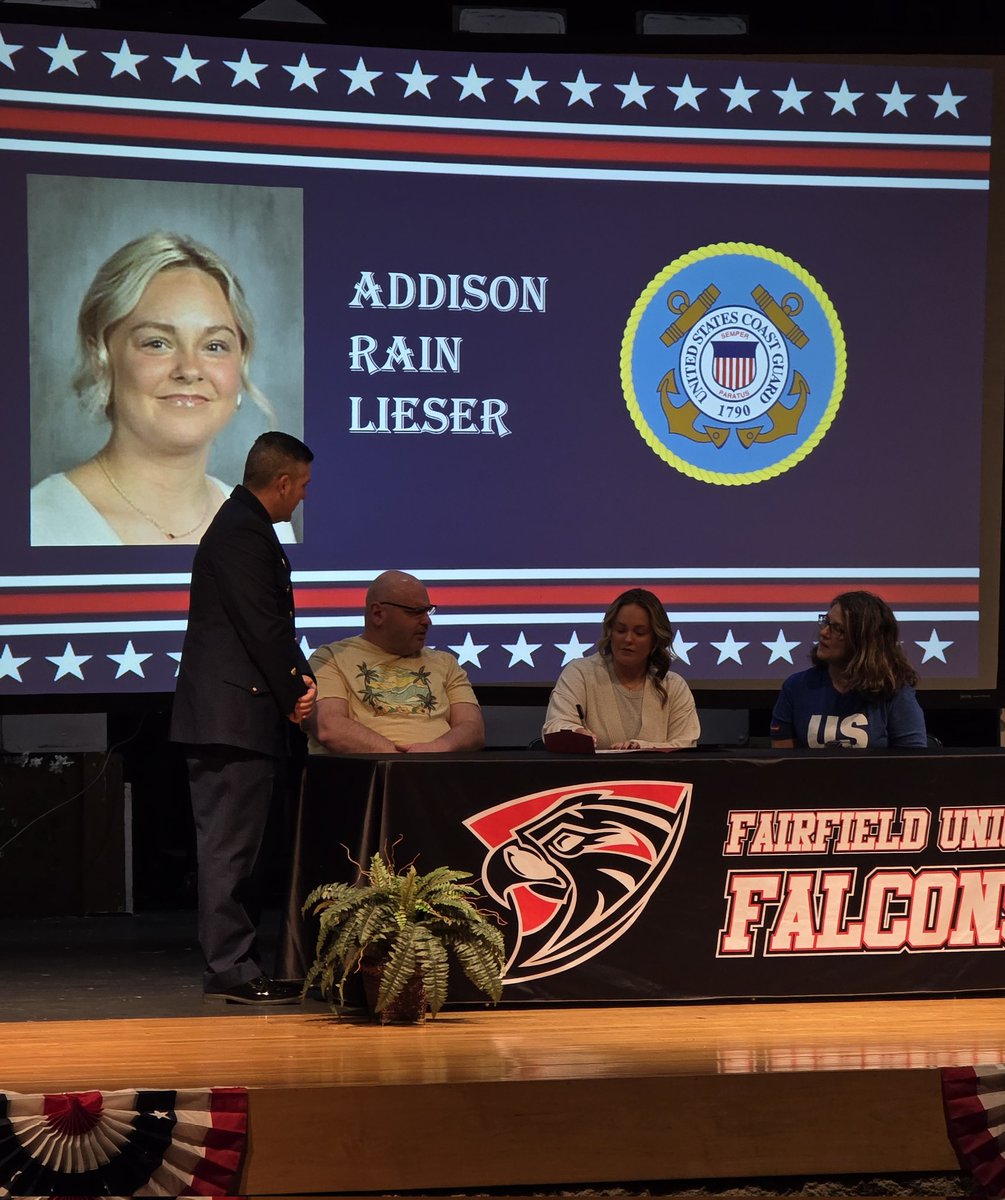 Our seniors had their military signing tonight.  I want to thank them for their commitment &amp; dedication to serving our country. It was great seeing our veteran guest speaker &amp; former FULS supt. Mr. Jim Herd &amp; former student military guests. This was a proud teacher moment!
