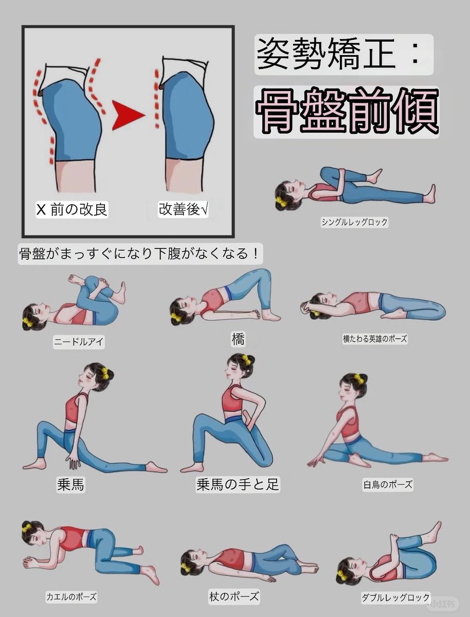 diet_nagomin's tweet photo. 女性特有の骨盤が前に倒れて反り腰になって下腹出てる人は今すぐこれで治して！！
このストレッチ寝る前かお風呂上がりにやってるけど横から見た時の姿勢と下腹ぽっこりなくなるからオススメ！！ https://t.co/9p0G8jnm4D