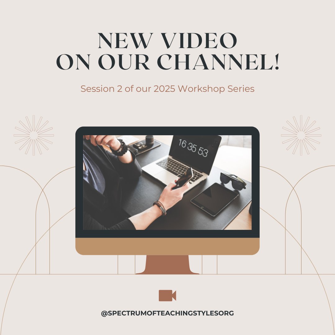spectrumots's tweet image. 📢 Exciting News! 📢
The second session of our 2025 Workshop Series is now available on our YouTube channel! 🎉
🔗 Watch here: youtu.be/TP16de7gYRc
📺 Subscribe to stay updated: @SpectrumofteachingstylesOrg
#TeachingStyles #physicaleducation #spectrumworkshops