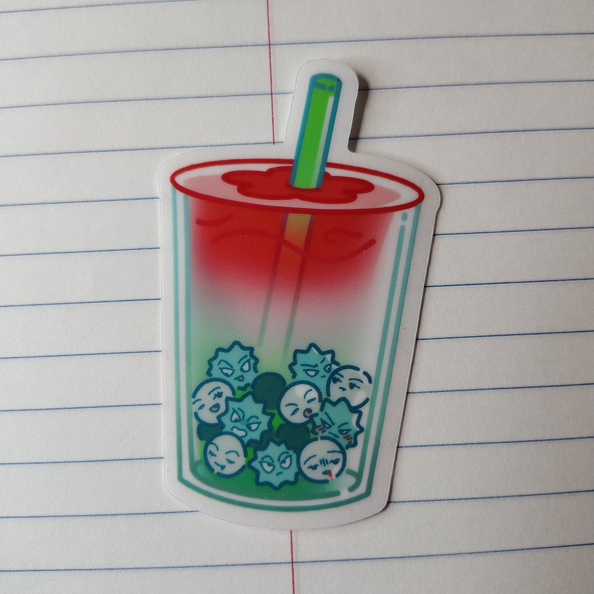 alnst_bos's tweet photo. ✦︎ Production Update ✦︎

Here is a look at the premium ticket exclusive sticker🥤
Art by @cambrasine

The Ivan &amp; Till boba are adorable~ https://t.co/QPCvySku5T