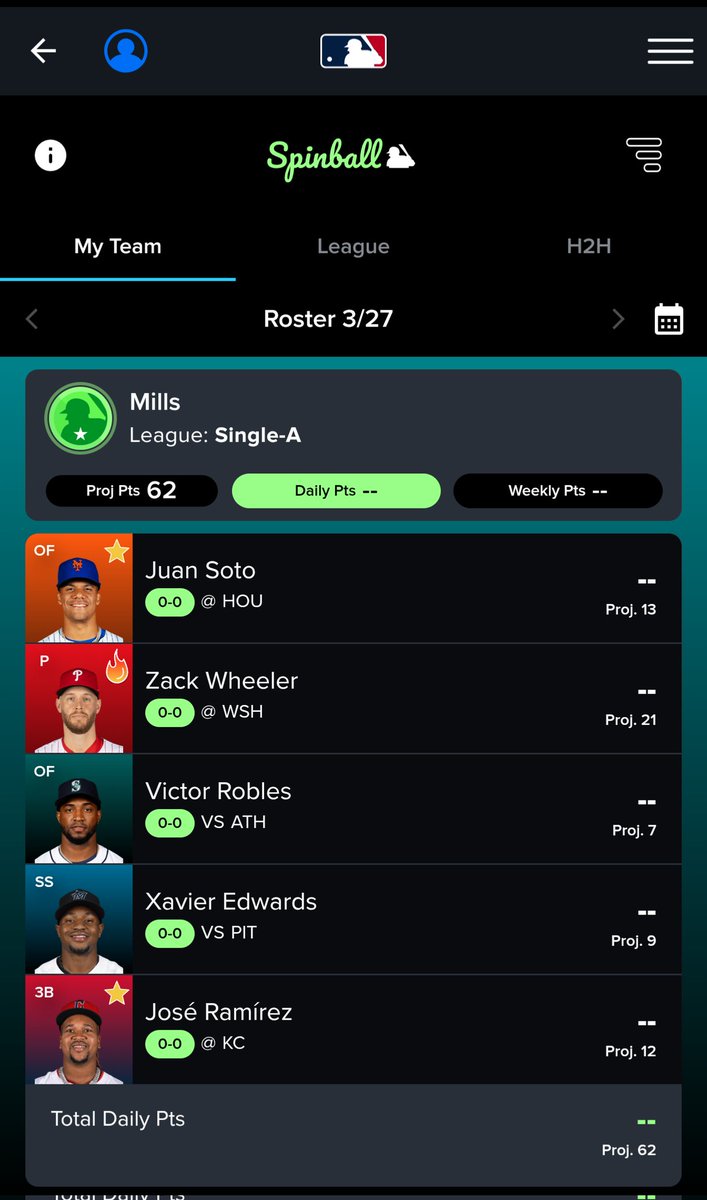 MillsTwitch's tweet photo. Where are my Spinball players at??? 

Friend code is EB5BCEA5. Opening Day roster is decent, gonna swing for better Friday. 

Top of any league get a shot at free tickets to a game of type choice!!! 

(NOT an ad - legit love this) https://t.co/MugDBGvtWx