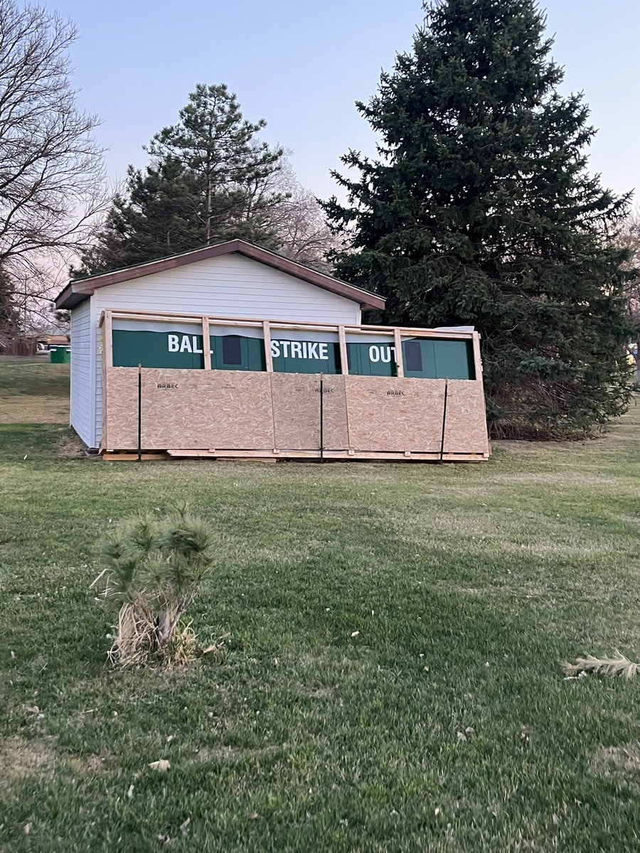 CCBisonSoftball's tweet photo. So great to see new bleachers going in at the ballfields!  There’s nothing like playing for your hometown and seeing the fans at the games.  And the scoreboard is HUGE! Thank you City of Central City for providing these much needed updates.  We can’t wait to use them! https://t.co/WfZ2rY9OKo