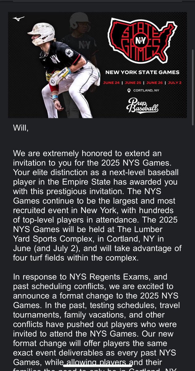 Will Quinn (@will_quinn11) on Twitter photo Thank you <a href="/PrepBaseballNY/">Prep Baseball New York</a> and <a href="/DanCevette/">Dan Cevette</a> for the invite to the NYS Games this summer. Thank you <a href="/PrepBaseballNY/">Prep Baseball New York</a> and <a href="/DanCevette/">Dan Cevette</a> for the invite to the NYS Games this summer.